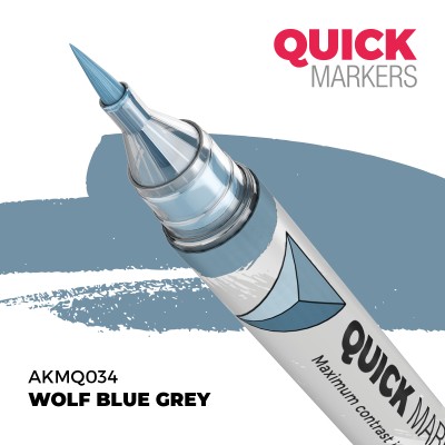 AK AKMQ034 QUICK MARKER: WOLF BLUE GREY (Contrast Paint)