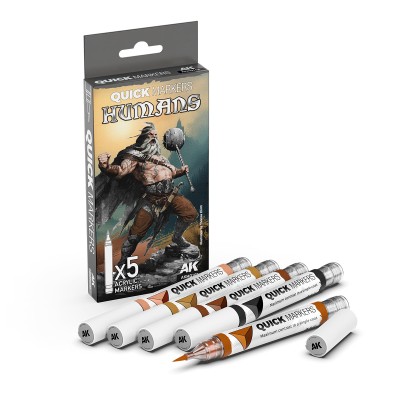 AK AKMQ103 QUICK MARKER SET: HUMANS (Contrast Paint)