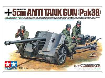 TAMIYA 35392 1:35 German 5cm Anti Tank Gun PaK 38