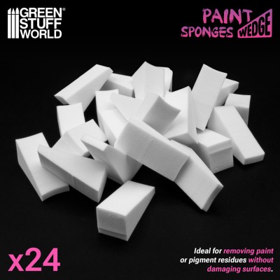 GSW 6546 Paint Wedge Sponges (SET 24pcs) (Gąbki klinowe do malowania)