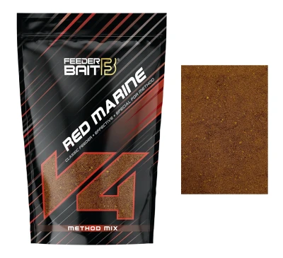 ZANĘTA FEEDER BAIT METHOD MIX V4 RED MARINE 800g (FBV-9) #772967