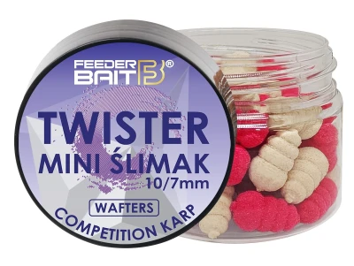 DUMBELLS FEEDER BAIT Twister Mini Ślimak Wafters - Competition Karp (białe-różowe) (FB35-17)