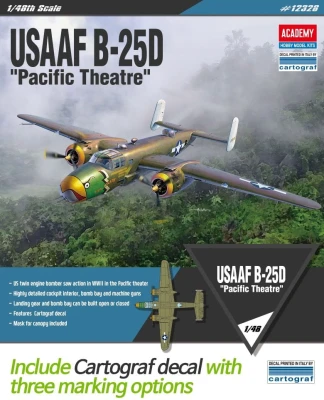 ACADEMY 12328 1:48 USAAF B-25D 'Pacific Theatre'