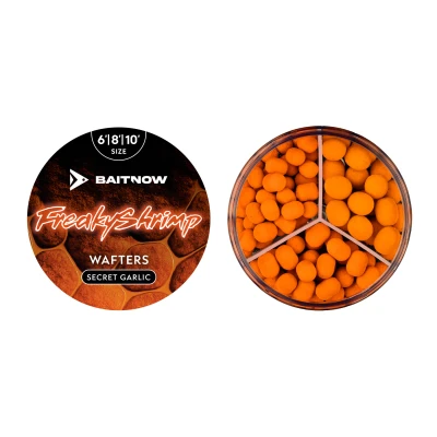 DUMBELLS BAITNOW WAFTERS 6,8,10mm: FREAKY SHRIMP (Czosnek - krewetka) [BNW0015]