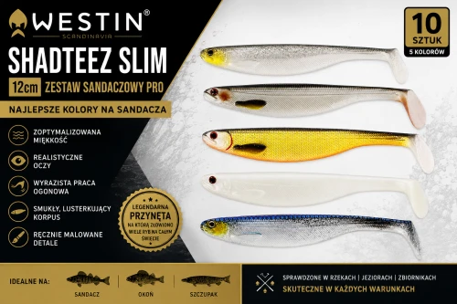 ZESTAW GUM Westin Shadteez Slim 12cm 10szt - Zestaw Sandaczowy PRO -1.png