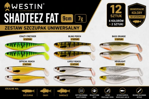 ZESTAW GUM Westin Shadteez Fat 9cm 12szt - Zestaw Szczupak Uniwersalny.png