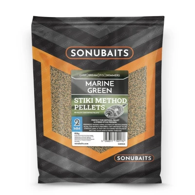 SONUBAITS STIKI METHOD PELLETS 2mm 650g - MARINE GREEN [S1800035]