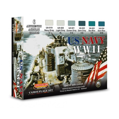 LIFECOLOR CS24 U.S. Navy WWII Set 1 [PAINT SET]