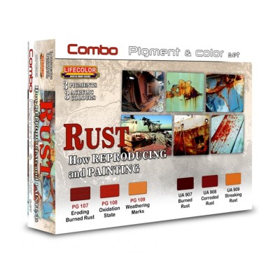 LIFECOLOR SPG03 Rusty Pigment & Colour [PAINT SET]
