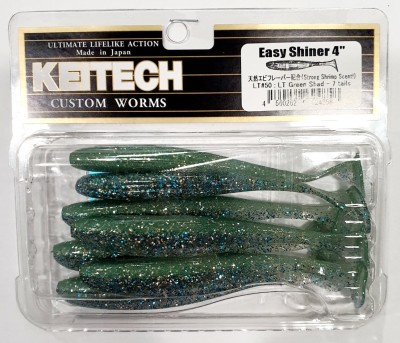 KEITECH EASY SHINER 4" (10cm) LT#50 Green Shad (opak.- 7szt.)