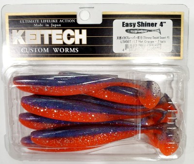 KEITECH EASY SHINER 4"(10cm) LT#36 Hot Orange (op. 7szt) 