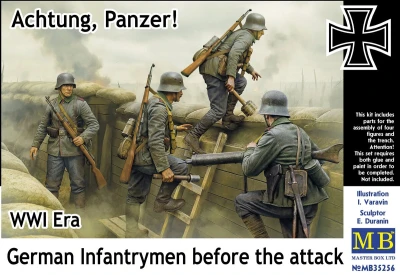 MASTER BOX 35256 1:35 German WWI Infantrymen Before the Attack 