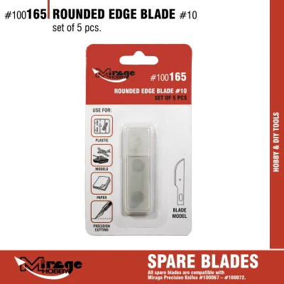 MIRAGE 100165 OSTRZA ROUNDED EDGE BLADE #10 (op. 5szt)