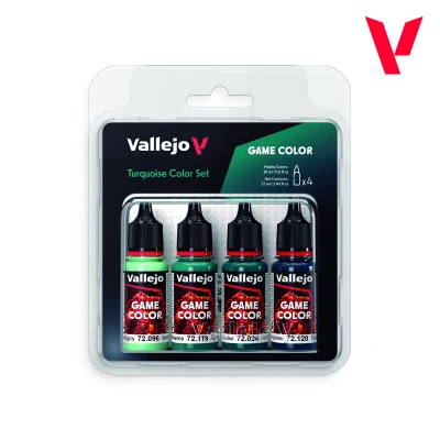 VALLEJO 72390 GAME COLOR SET: TURQUOISE 4x18 ml