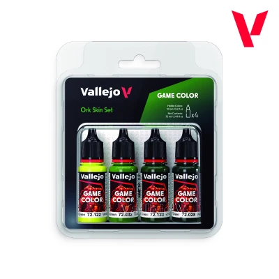 VALLEJO 72391 GAME COLOR SET: ORK SKIN SET 4x18 ml