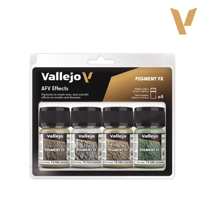 VALLEJO 73187 PIGMENT SET: AFV Effects 4x35ml