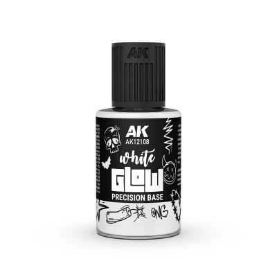 AK 12108 GLOW PRECISION Panel Liner: WHITE Base 30ml