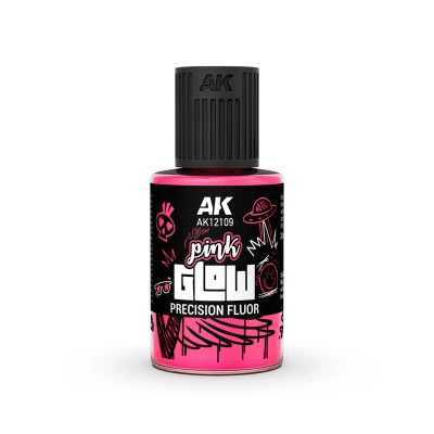 AK 12109 GLOW PRECISION Panel Liner: PINK FLUO 30ml