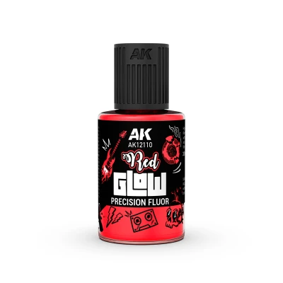 AK 12110 GLOW PRECISION Panel Liner: RED FLUO 30ml