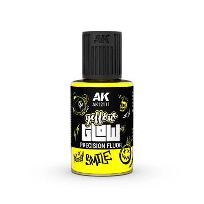 AK 12111 GLOW PRECISION Panel Liner: YELLOW FLUO 30ml