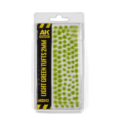 AK 8243 Grass Tuft 2mm Light Green (kępki trawy)