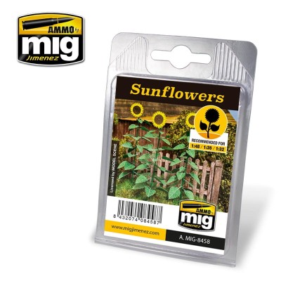 AMMO 8458 High Detailed Laser Cut Plants - Sunflowers (Słoneczniki)