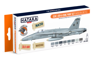 Hataka CS44 USAF, USN & USMC (modern greys) [PAINT SET]