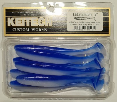 KEITECH EASY SHINER 4" (10cm) LT#38 Blue Milky White - opak.7szt