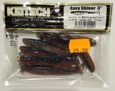 KEITECH EASY SHINER 3" (7,5cm) LT#15 Golden Gill opak.- 10szt.