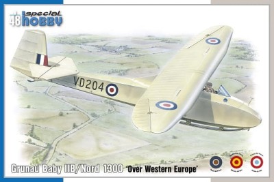 SPECIAL HOBBY 48203 1:48 Grunau Baby IIB/Nord 1300 'Over Western Europe'