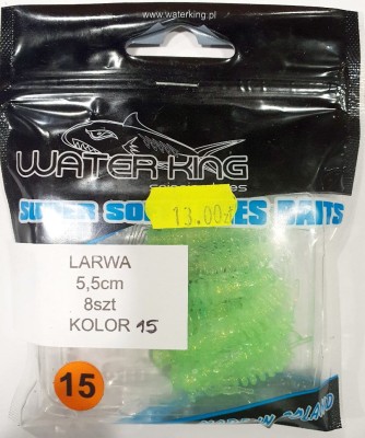 WATER KING LARWA KOLOR nr 15 roz: 5,5cm op.8szt
