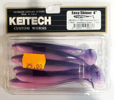 KEITECH EASY SHINER 4" (10cm) LT#03 Bubblegum-grape opak.- 7szt.