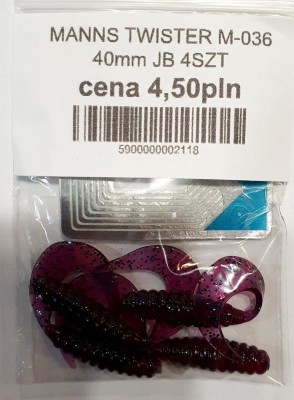 MANNS TWISTER M-036 roz: 40mm kolor: JB op. 4szt