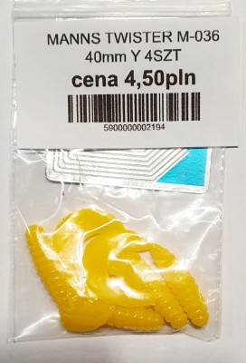 MANNS TWISTER M-036 roz: 40mm kolor: Y op. 4szt