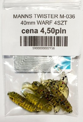 MANNS TWISTER M-036 roz: 40mm kolor: WARF op. 4szt