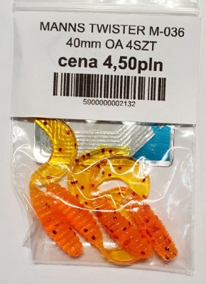 MANNS TWISTER M-036 roz: 40mm kolor: OA op. 4szt