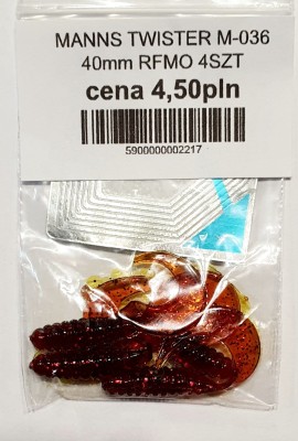 MANNS TWISTER M-036 roz: 40mm kolor: RFMO op. 4szt