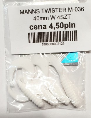 MANNS TWISTER M-036 roz: 40mm kolor: W op. 4szt