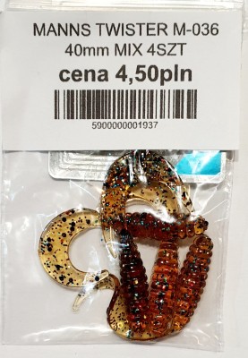 MANNS TWISTER M-036 roz: 40mm kolor: MIX op. 4szt