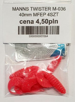 MANNS TWISTER M-036 roz: 40mm kolor: MFEP op. 4szt