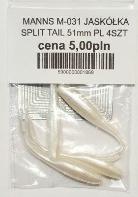 MANNS JASKÓŁKA M-031 SPLIT TAIL roz: 51mm kolor: PL op. 4szt