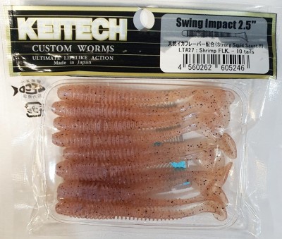 KEITECH SWING IMPACT 2,5" (6,35cm) LT#27 Schrimp FLK - op. 10szt