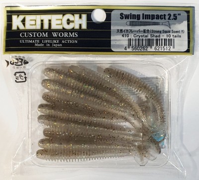 KEITECH SWING IMPACT 2,5" (6,35cm) #410 Crystal Shad - op. 10szt