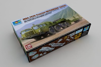 TRUMPETER 01056 1:35 MAZ-7410 TRACTOR  WITH CHMZAP 5247G