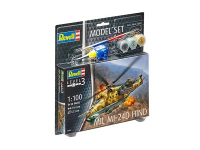 REVELL 64951 1:100 MIL MI-24D HIND [MODEL SET]