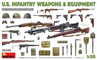 MINIART 35329 1:35 U.S. INFANTRY WEAPONS & EQUIPMENT