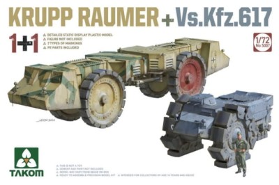 TAKOM 5007 1:72 Krupp Räumer + Vs.Kfz.617