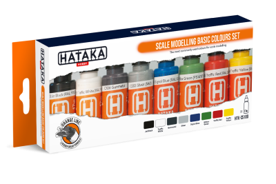 Hataka CS100 Scale modeling basic colours [PAINT SET]