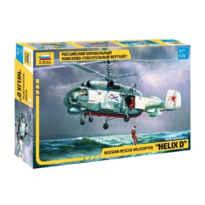 ZVEZDA 7247 1:72 Russian Rescue Helicopter Ka-27 "Helix D" 