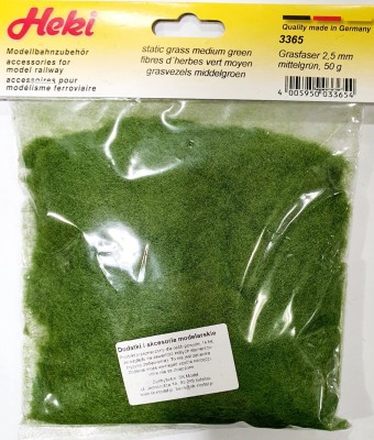 HEKI 3365 TRAWA STATYCZNA ZIELEŃ 2,5mm 50g